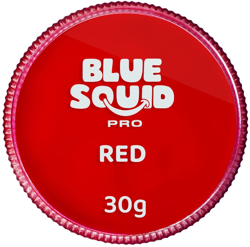 Blue Squid Face Paint Water Based Single Cake Professional Face Paint  Body Paint  Water Activated Kids Adults Face Painting for Costume Halloween Makeup Cosplay  Classic Red Face Paint 30g
